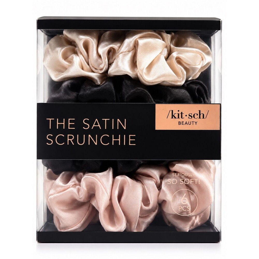 Kitsch Beauty The Satin Scrunchie Set – 6 Piece – BNIB